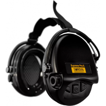 Активные наушники для стрельбы и охоты MSA SORDIN SUPREME PRO-X NECKBAND Black (черные)