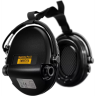 Активные наушники для стрельбы и охоты MSA SORDIN SUPREME PRO-X NECKBAND Black (черные) с гелевыми амбушюрами 76302-X-02-G